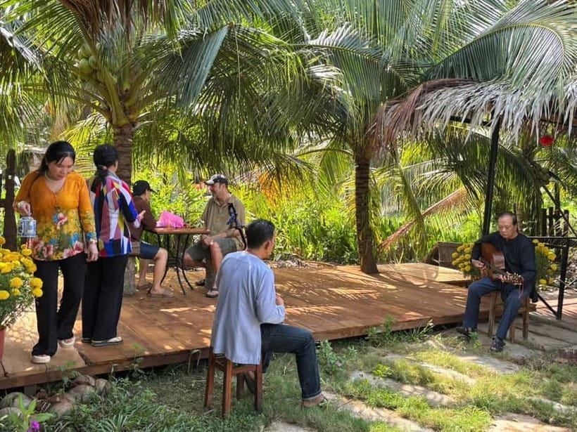 Ben Tre: visit Mekong delta region - Handmade Rice Paper: Watching the Process and Feeling the Technique