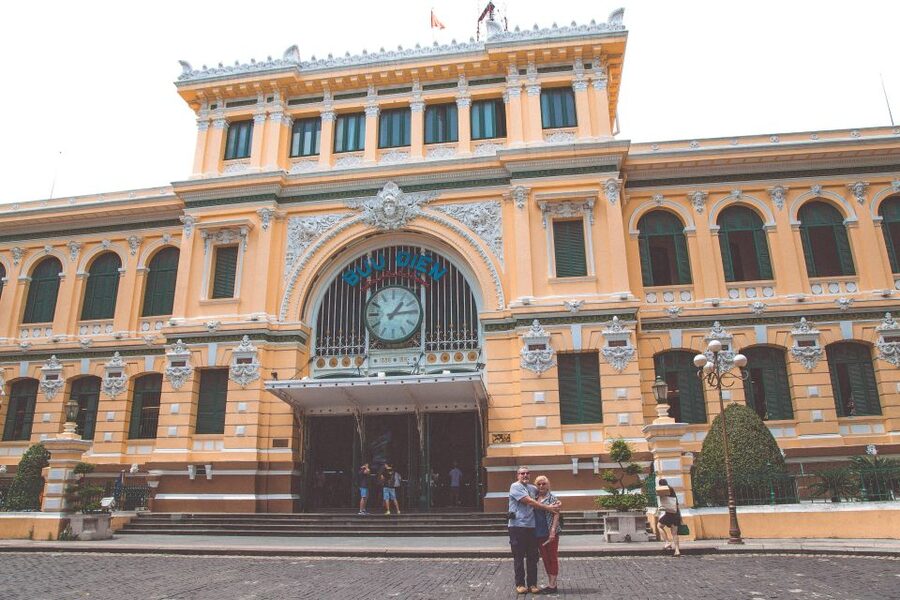 City Tour By Motorbike w/ War Museum & Reunification Palace - Notre-Dame Basilica: French church details you can actually notice