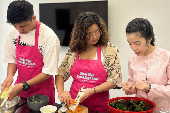 Cook 4 Local Vietnamese Dishes In Pink-themed Class & Market Tour - The 4-Course Meal: 3 Mains + Dessert, Cooked From Scratch