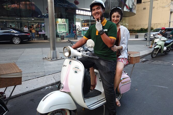 Dining Delights - Vintage Vespa Tour in Saigon - Ho Thi Ky Flower Market after dark: street snacks, sweets, and Vietnamese coffee