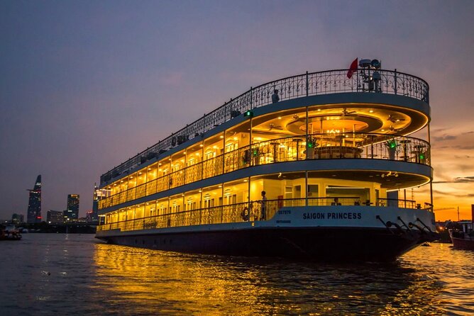 Exploring Ben Thanh Princess Dining Cruise in Ho Chi Minh - The river route: skyline views from the deck (Thu Thiem Bridge included)