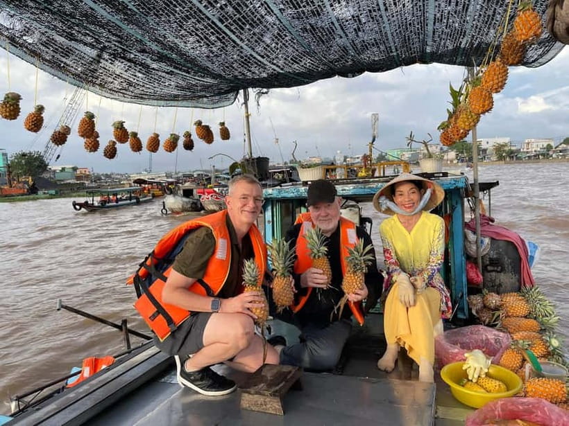 From HCMC: Cai Rang Floating Market & Mekong Delta Private - Boat shopping on Cai Rang: the hands-on part
