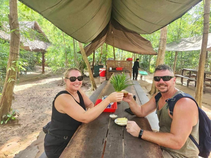 From Ho Chi Minh: Cu Chi Tunnels & Mekong Delta Full Day - Coconut candy, fruits, folk music, and honey tea