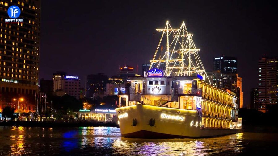 From Ho Chi Minh: Private Dinner Cruise on Saigon River Tour - Dinner on a Traditional Wooden Boat: Set Menu or Buffet