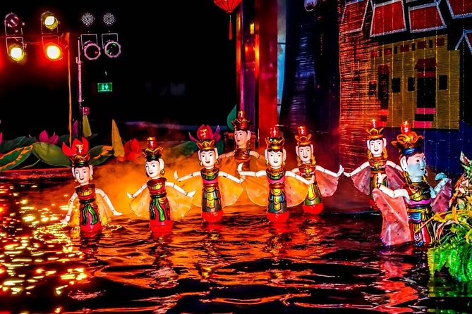 Golden Dragon Water Puppet Theater Entrance Tickets - The 50-Minute Show Flow on a Pool of Water