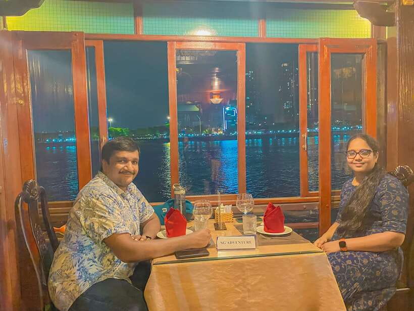 HCM: Saigon River Dinner Cruise - Your pickup and the Cyclo Resto voucher moment