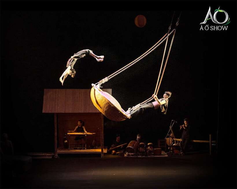 Ho Chi Minh: A O Show Bamboo Circus at Saigon Opera House - 17-instrument live music: the sound track that actually drives the show