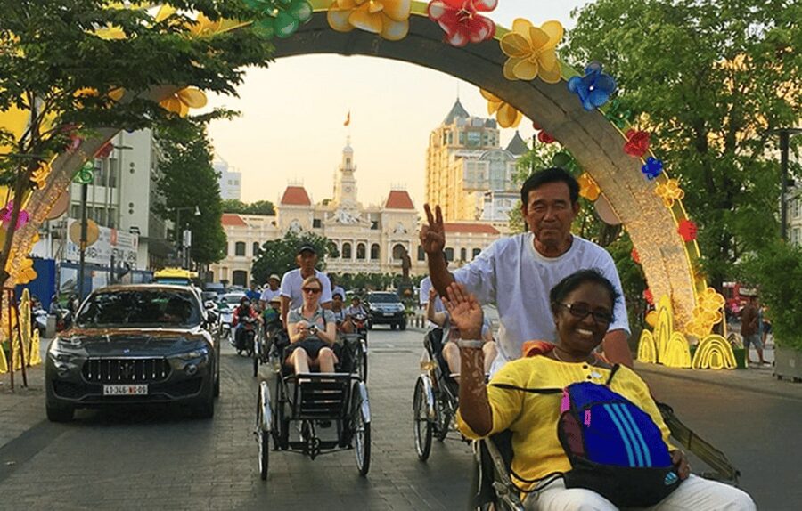 Ho Chi Minh City Cyclo Tour with English Speaking Guide - Hotel Continental, Opera House, and the Quiet American connection