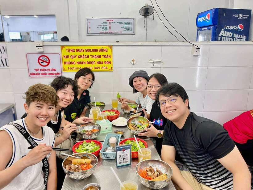 Ho Chi Minh City: Food Tastings & Sightseeings On Scooter - The local restaurant finish: more food, plus a real sit-down moment