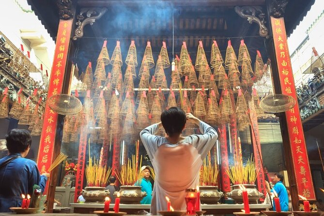 Ho Chi Minh City Full Day Tours - My Tho (Mekong delta): pagoda stop, stilt houses, fruit, and fishing villages