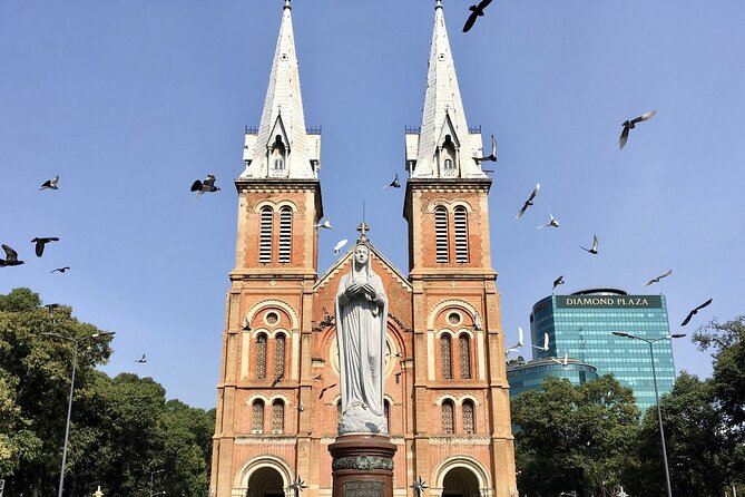 Ho Chi Minh City's Church Gems Pilgrimage Half-day Private Tour - Tan Dinh Church: that pink Gothic Revival façade in District 3