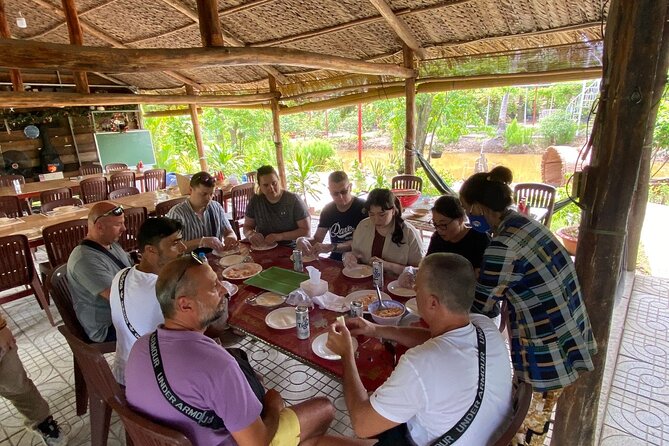Mekong Delta Homestay Explore Nature 2-Day Family Tiny Garden - Meals that reflect the season: fruit, lunch, dinner, and breakfast