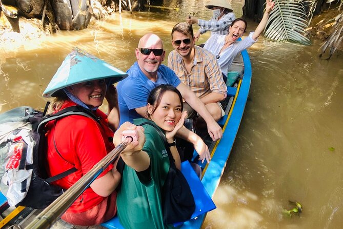Mekong Delta Nature Cano-Kayak-Cycling & Fishing Private Day Trip - Family Tiny Garden: cycling rice fields, then Xom Trau Pagoda’s underground tunnel relic