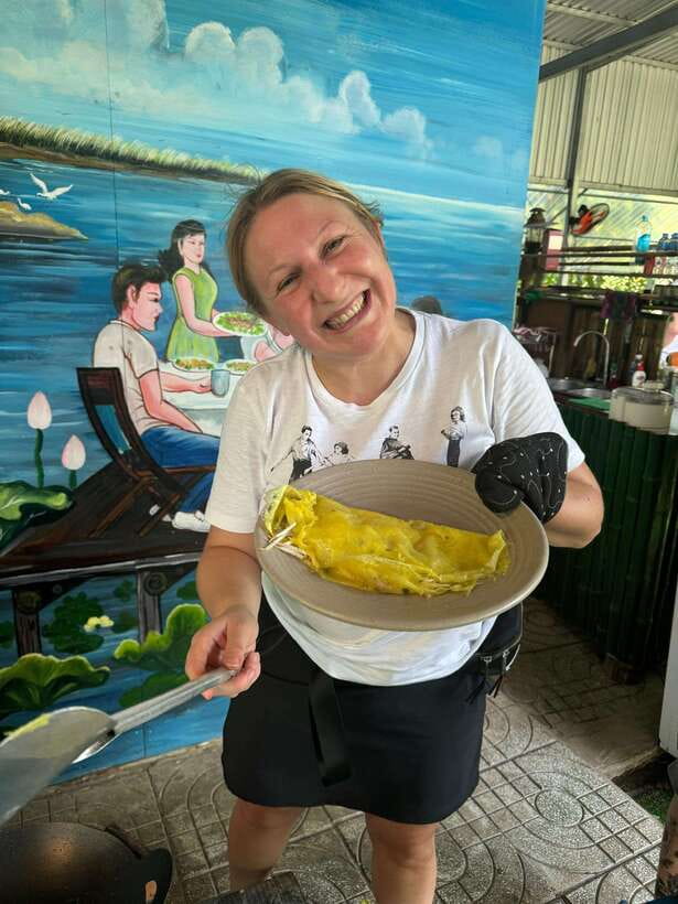 Mekong Delta Nature Private Day Trip: Bicycle-Kayak-Cano... - Spring rolls and banh xeo: learning to cook the Delta