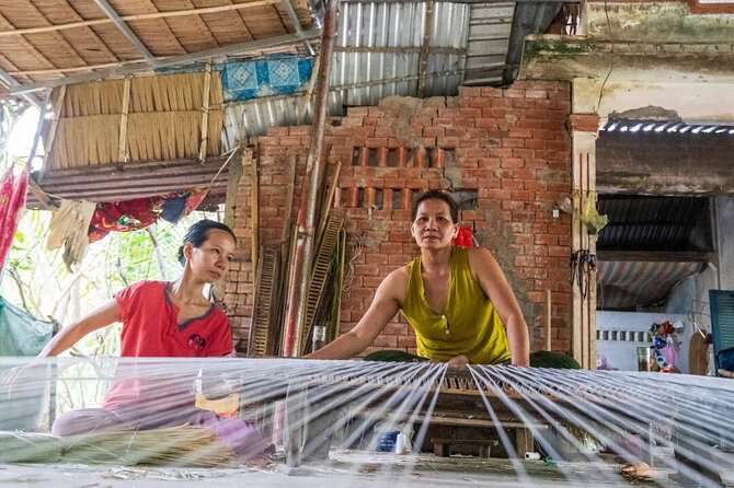 Mekong with biking private tour - Crossing to coconut islands and rowing a local sampan
