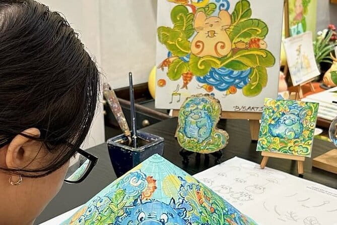 Paint & Personalize a Vietnamese Non La with B/S Art Studio topic - Time breakdown: what you do for about 2.5 hours, then your free day