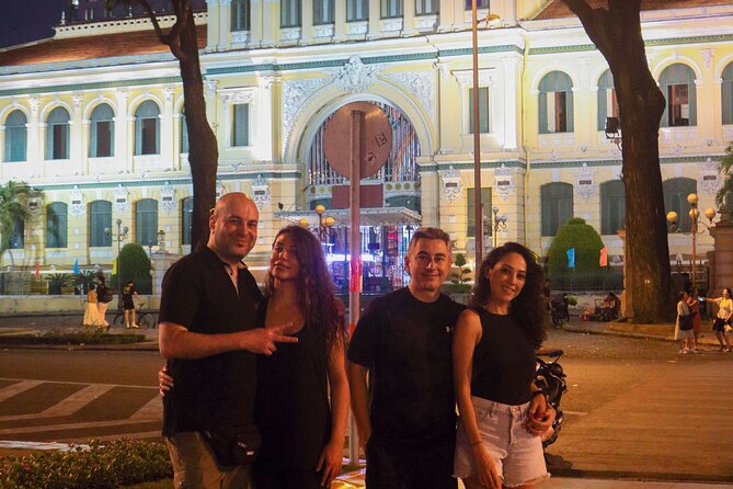 Private Discover Saigon Hidden Spots on Night Motorbike Adventure - A Serious Pause: The Monk Tribute in District 3