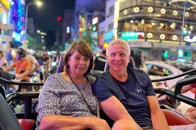 Private Jeep City Tour Saigon by Night and Skybar Drink - District Federal and the newer Saigon side: District 2 + Thu Thiem area