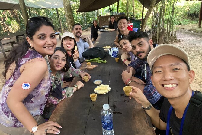 Private VIP Cu Chi Tunnels Tour by Car, No Crowds - Hot tea and tapioca like wartime guerrilla food