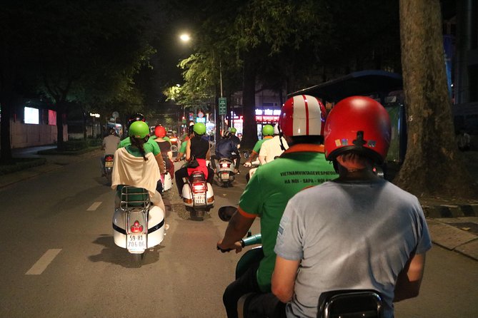 Saigon After Dark Vespa Street Food Tour + Live Music 4 hours - Stop 2: seafood dinner, then banh xeo and nem lui