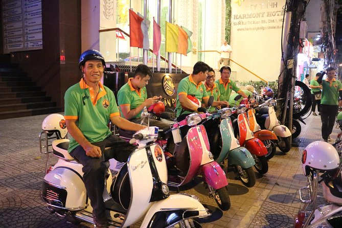 Saigon After Dark Vespa Street Food Tour + Live Music 4 hours - Riding in Saigon traffic: what to do to feel confident