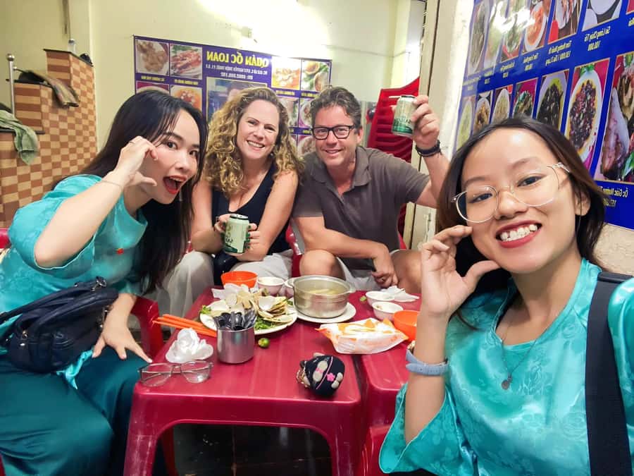 Saigon: Michelin Guide Food Tour with Ao Dai Female Riders - Michelin-approved street food, minus the tourist trap