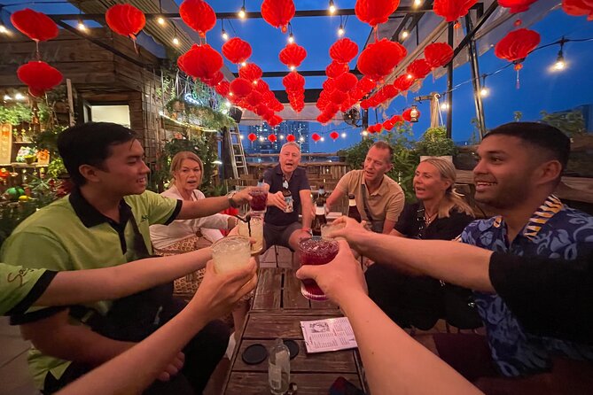 Saigon Night Street Food and Craft Beer Tour by Vespa Scooter - The guides and drivers: LB, Anh, Elly, and Hero