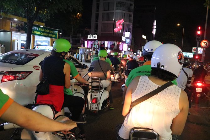 Saigon Vespa By Night Street Food Tour 4,5 Hours - Riding through traffic without the stress