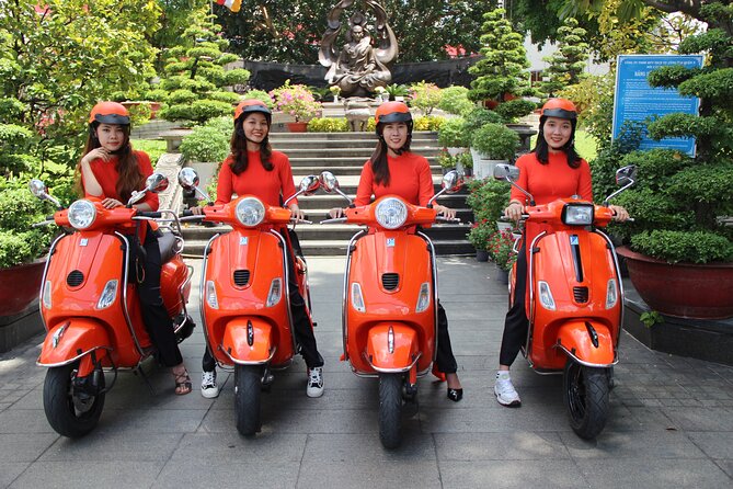 The Insider's Saigon With Female Ao Dai Riders Vespa 4,5 Hours - Flower Market to Cholon: Markets, Pagoda, and the Street-Food Energy